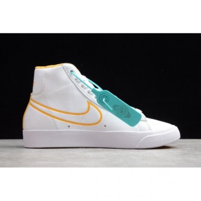 Nike Bayan Blazer Mid '1977 Vintage We Beyaz / Altın Kaykay Ayakkabı Türkiye - PKUHP2YV